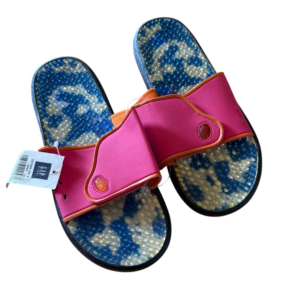 Vintage Gap Slides Sandals Retro‎ 90s Y2K Sz Youth 5/6 (Women's 7-8)